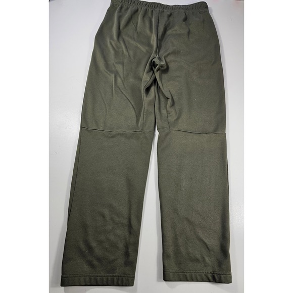 Nike fleece lined green warm sweatpants size XL men's (FLAWS) - Picture 2 of 7